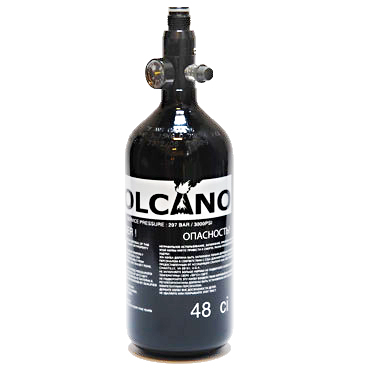 VolcAno 0.8L 200BAR Paineilmapullo HP Regulaattorilla (v21)