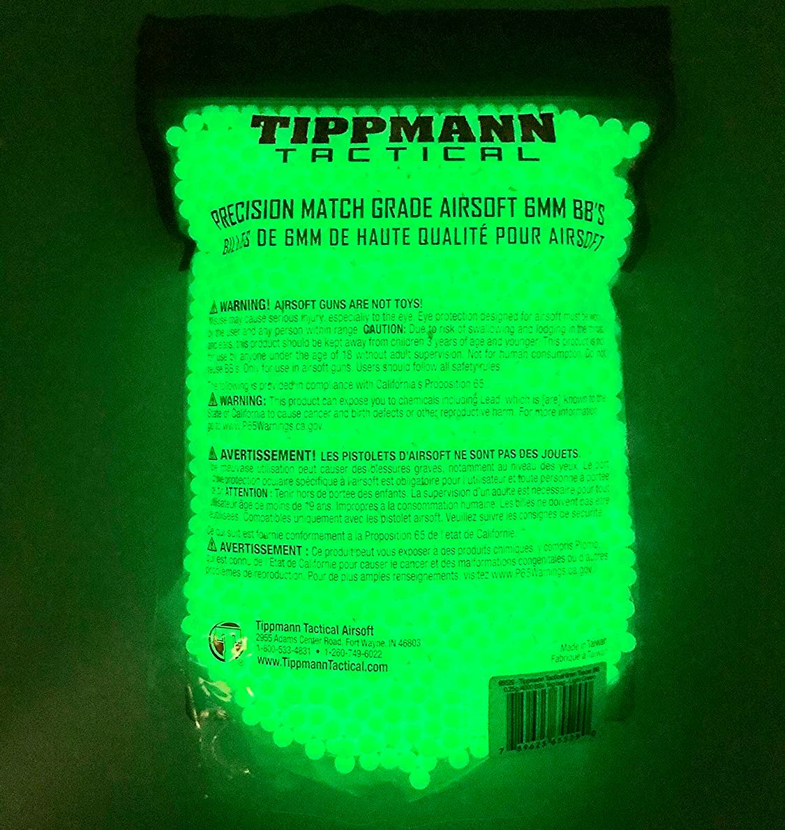 Airsoft BBs Tippmann Tracer 0.25g (1KG) 4000 - Eco/Bio