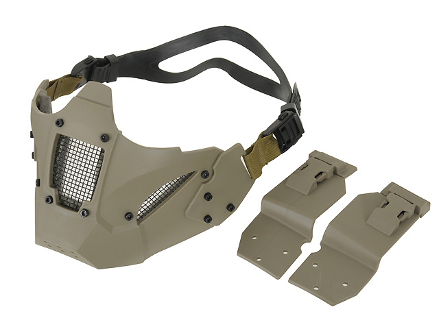 Hard Shell Half Fast Mask - Khaki