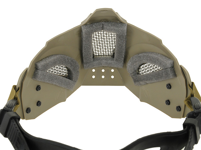 Hard Shell Half Fast Mask - Khaki