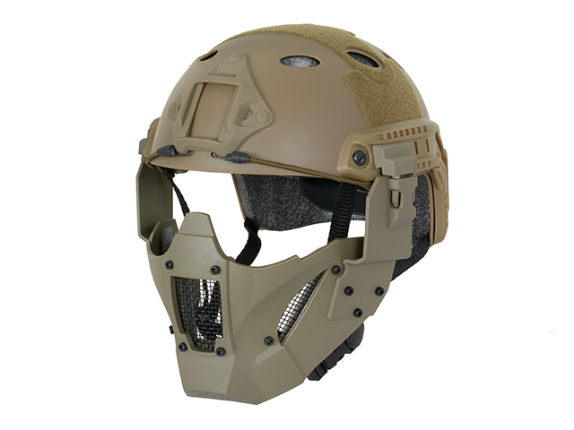 Hard Shell Half Fast Mask - Khaki