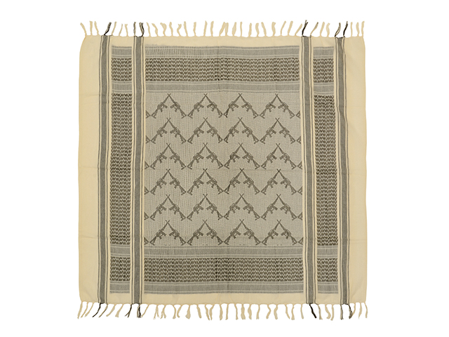 M16 Pattern Shemagh Scarf - Khaki 