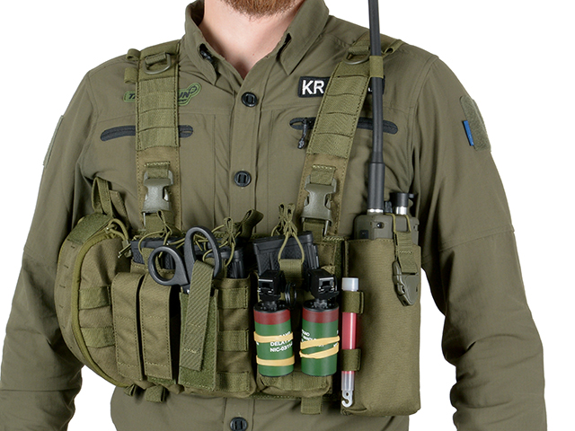 Buckle Up Modular Chest Rig - Olive