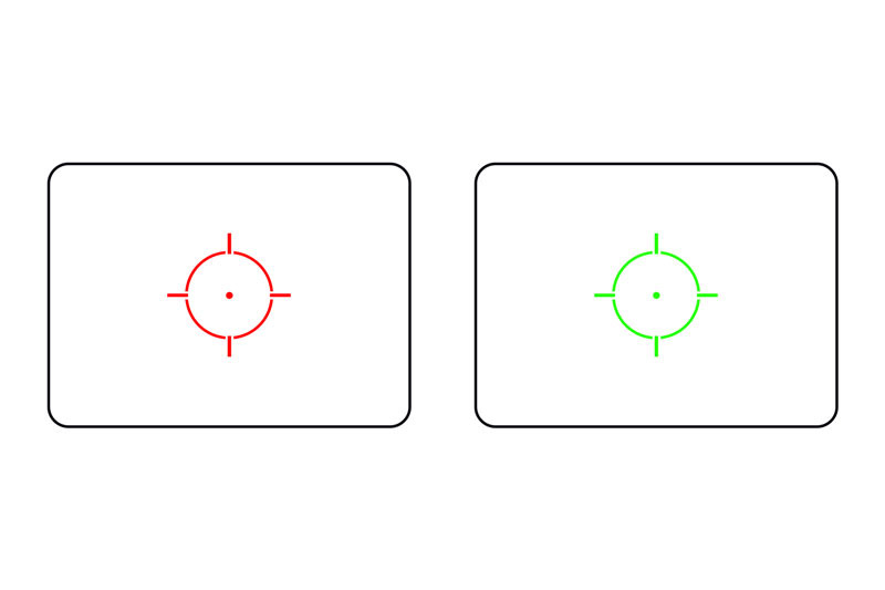 Theta Optics 552 Punapistetähtäin, Musta