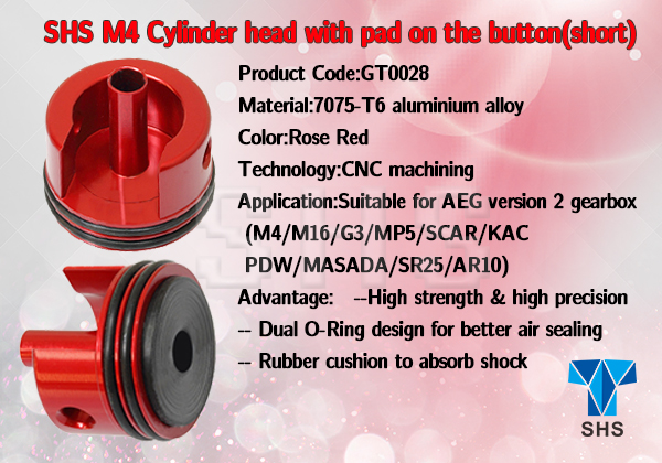 SHS M4 Cylinder Head, Short