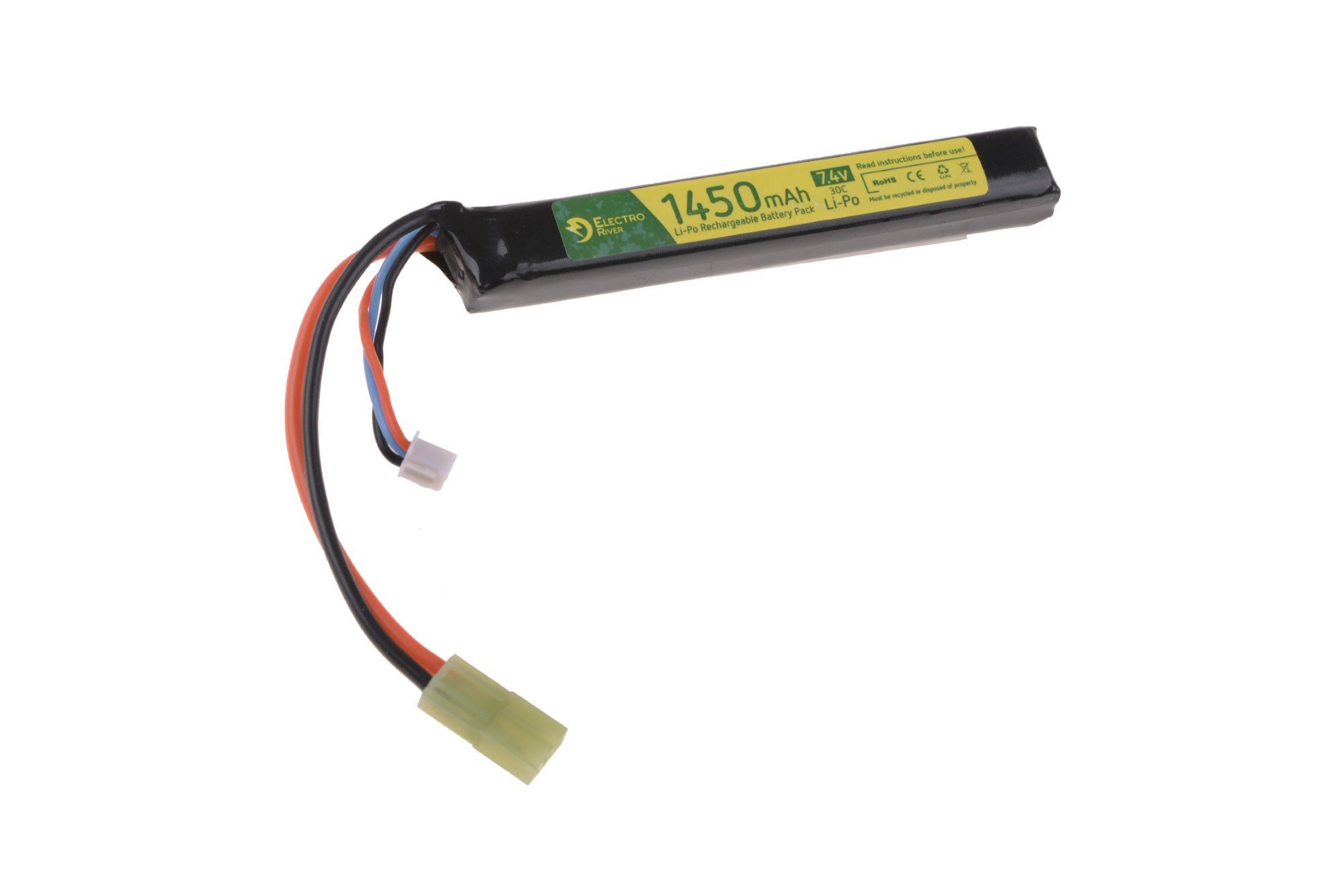 LiPo 7.4V 1450mAh 30C Battery Mini Tamiya