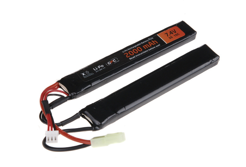 LiPo 7.4V 2000mAh 15/30C Battery Mini Tamiya