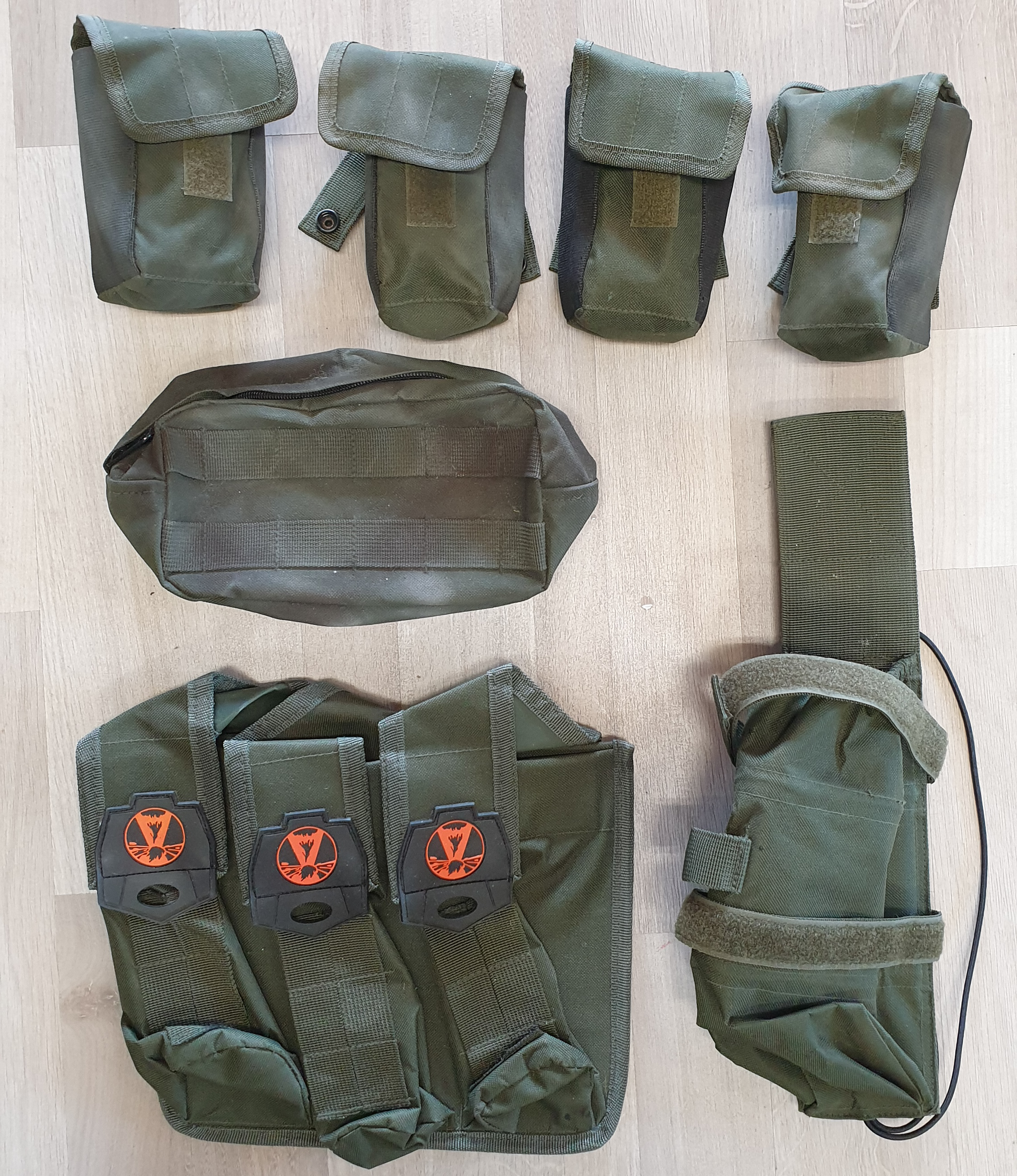 Volcano Molle Pouches + 50rd Pods- USED