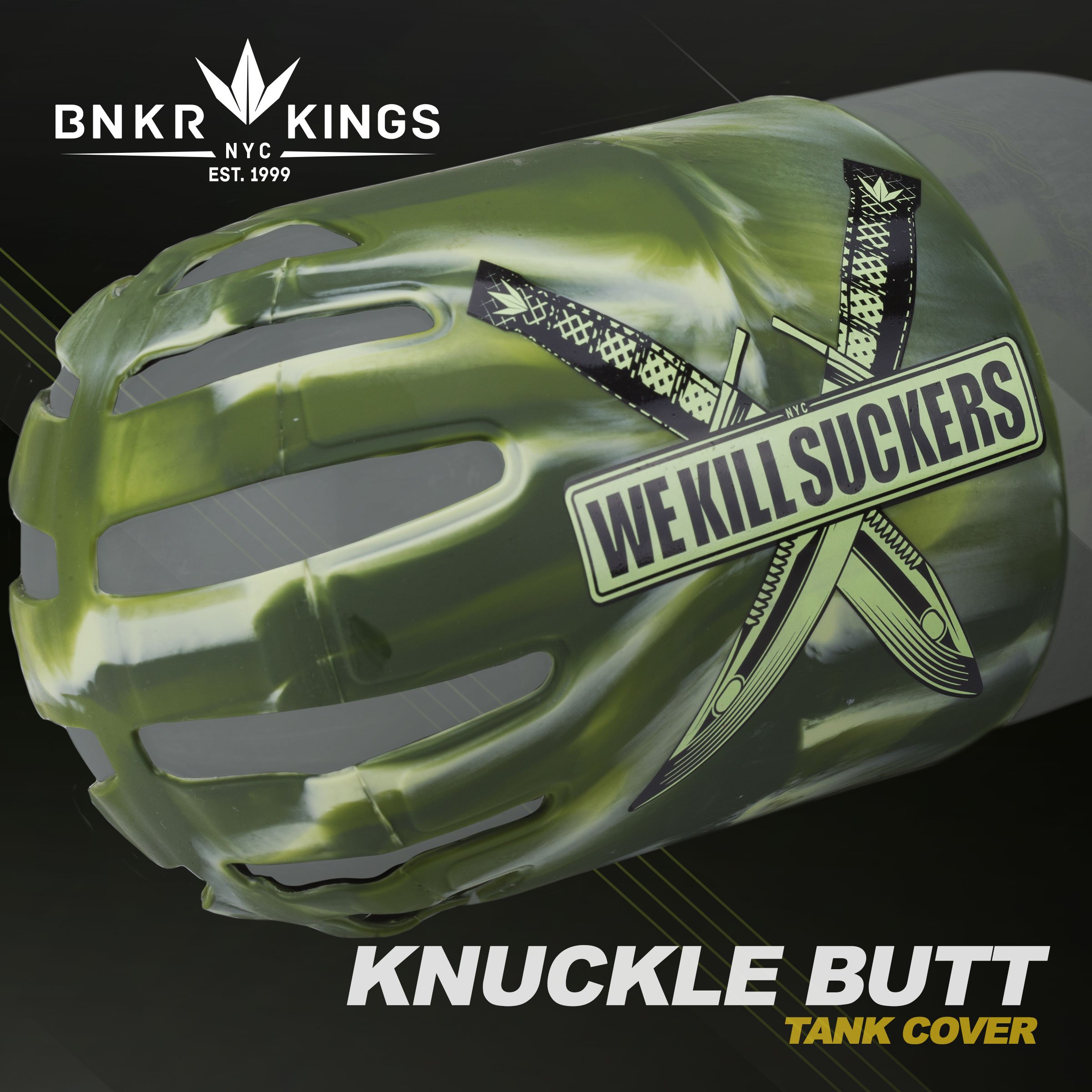 Bunkerkings - Knuckle Butt Tank Cover - WKS Knife - Camo