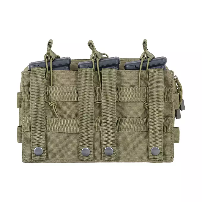 MOLLE Triple Rifle Mag/GP Pouch - Olive
