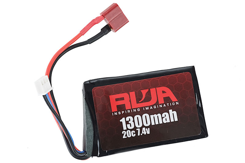 RWA 7.4V 1300mAh (20C) PEQ LiPo Rechargeable - DEANS