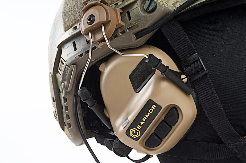 Earmor Tactical Hearing Protection Helmet Version Ear-Muff - DE