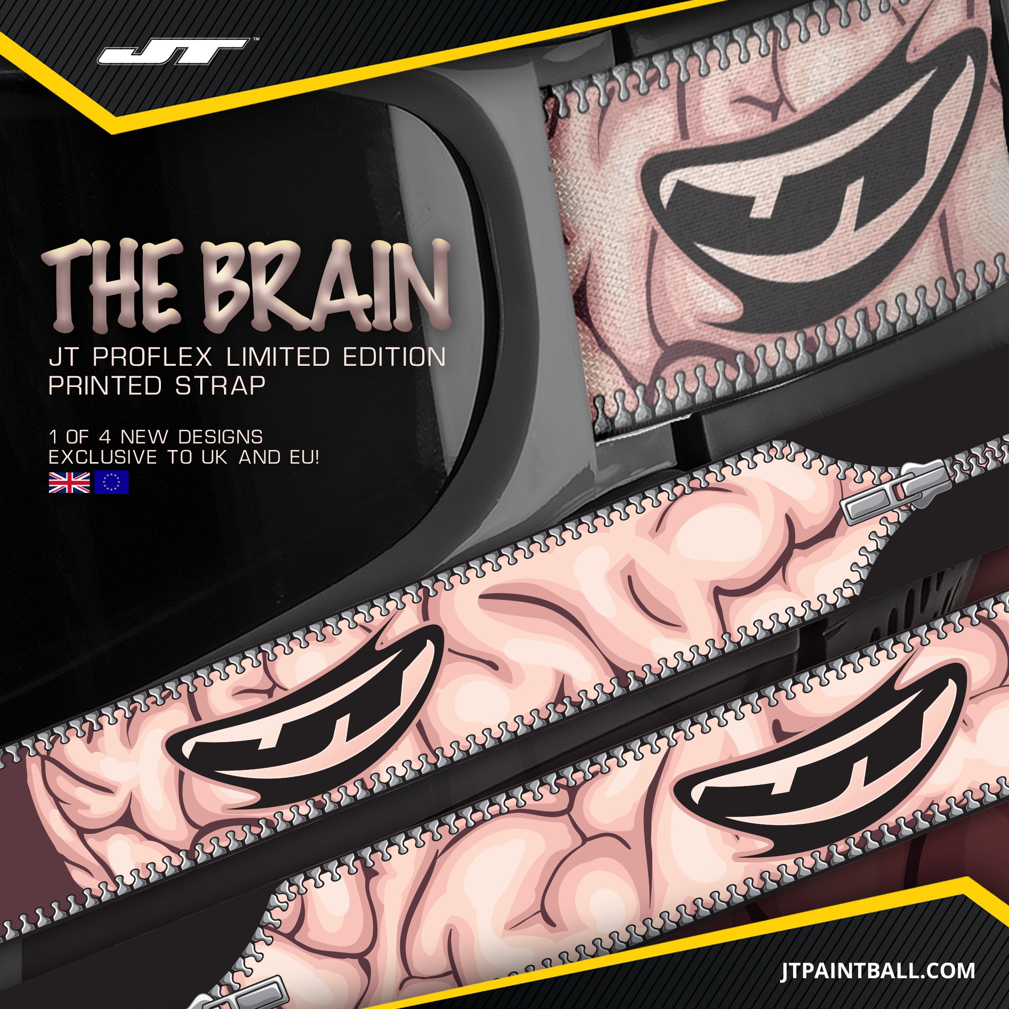 Custom JT Goggle Strap - The Brain