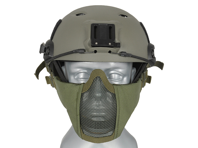 Half Face Mesh Mask 2.0 (Fast Helmet Version) - Olive [PJ]