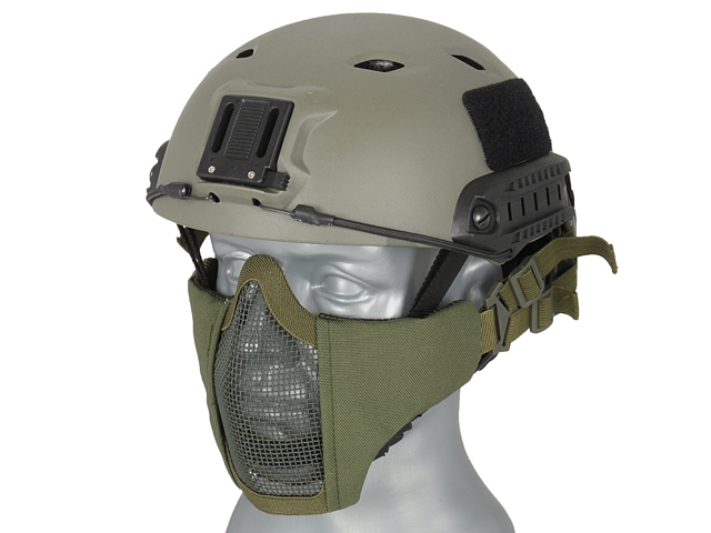 Half Face Mesh Mask 2.0 (Fast Helmet Version) - Olive [PJ]