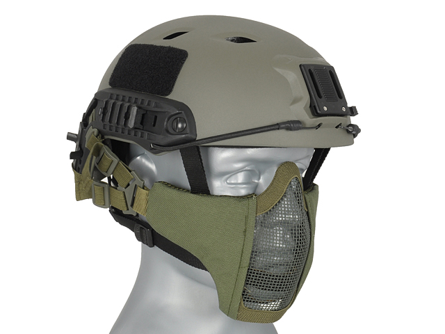 Half Face Mesh Mask 2.0 (Fast Helmet Version) - Olive [PJ]