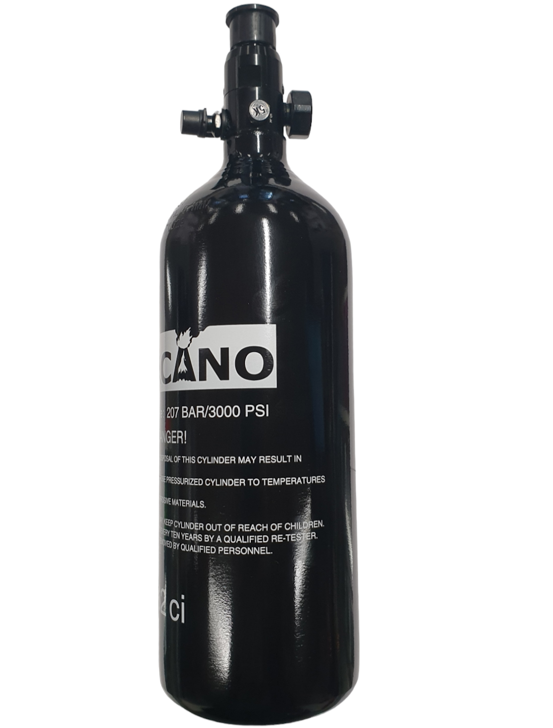 VolcAno 1.0L 200BAR Paineilmapullo HP Regulaattorilla (v21)