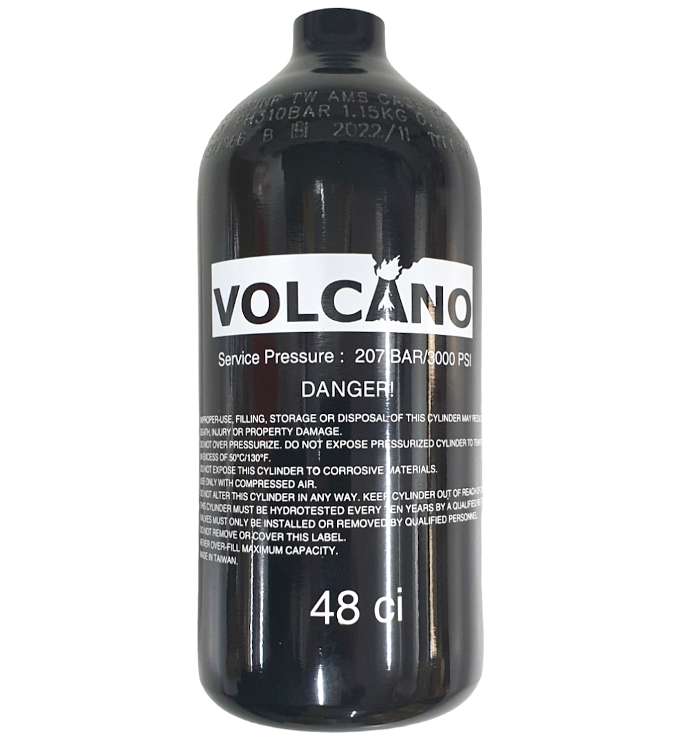 Volcano 0.8L 200BAR Tank - NO REG