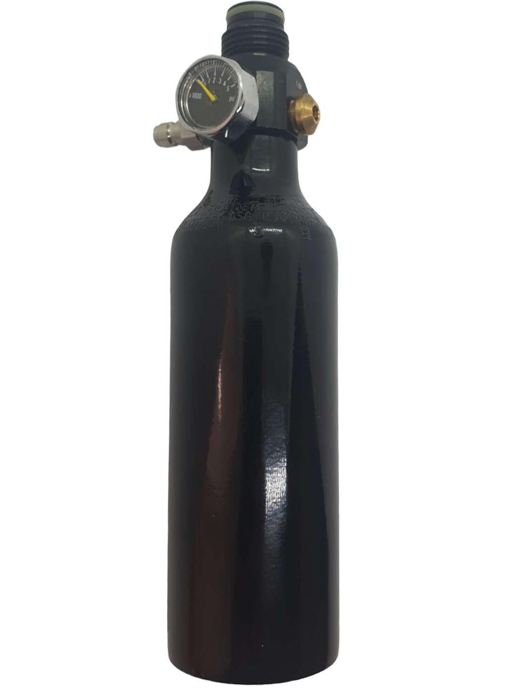 AMS 0,16L (10ci) 200BAR/3000psi Pullo + Lyhyt HP Regulaattori