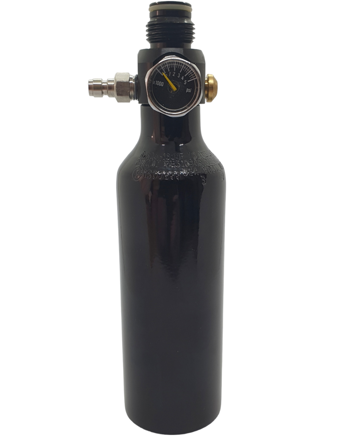 AMS 0,16L (10ci) 200BAR/3000psi Pullo + Lyhyt HP Regulaattori
