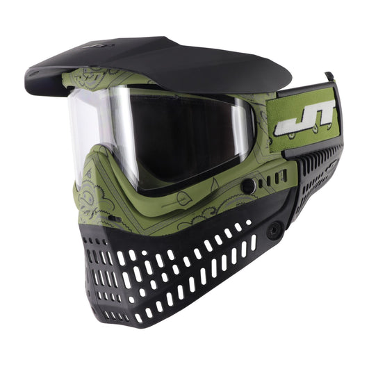  JT Spectra Proflex LE Goggle Bandana Green w/ Clear & Smoke Thermal