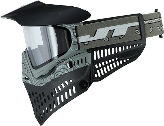 JT Spectra Proflex LE Goggle Bandana Gray w/ Clear & Smoke Thermal