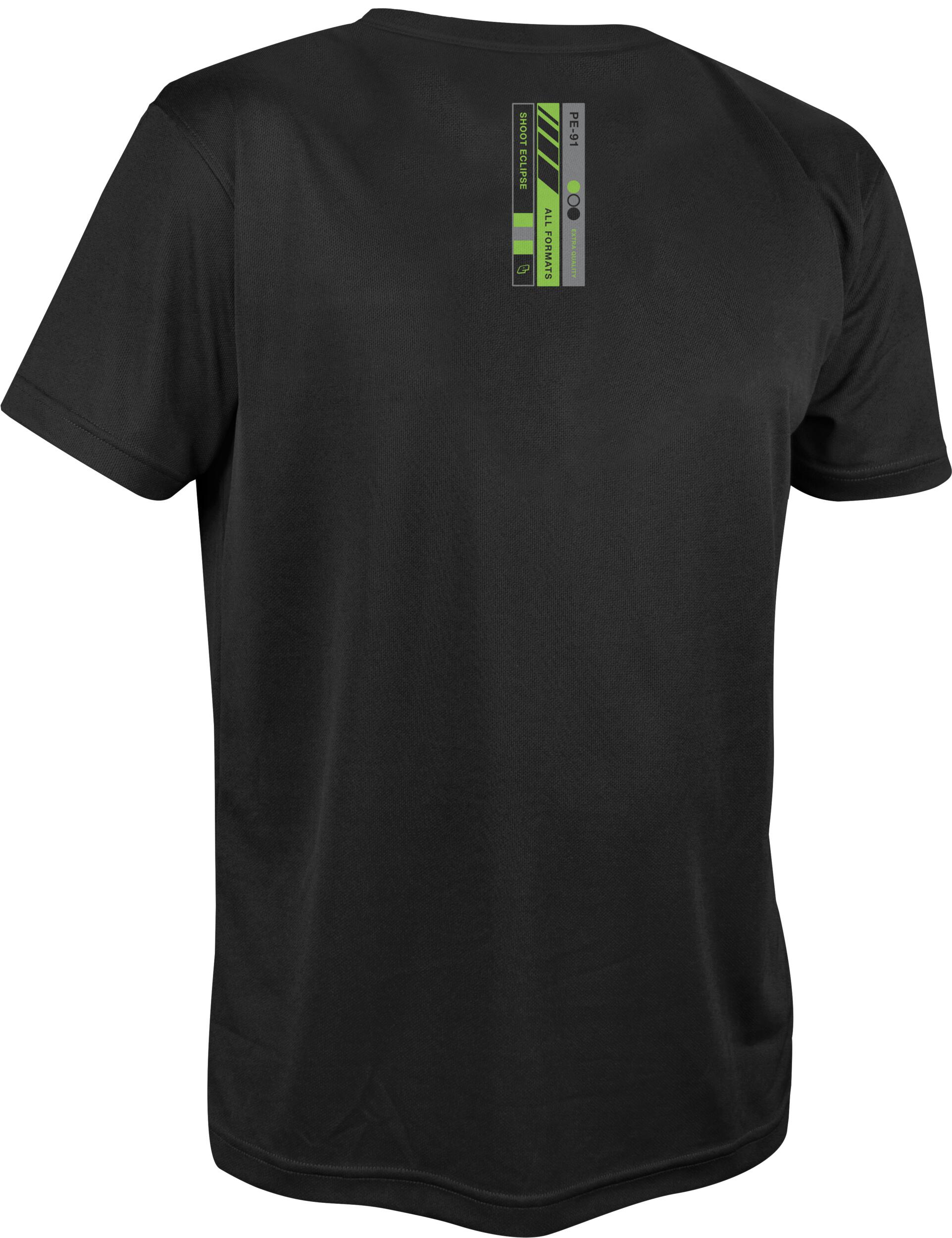 Eclipse Mens VHS T-Shirt Black/Green Print XL
