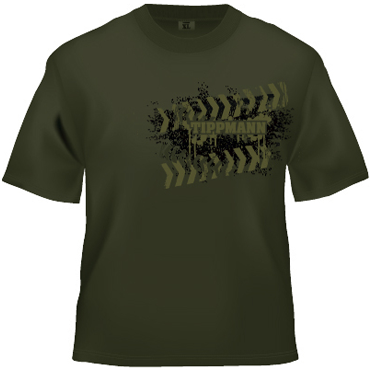 Tippmann T-shirt, tank traks, olive L