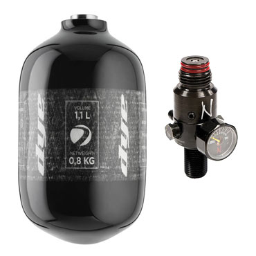 Dye Tank 4500 psi 1.1 L + Ninja HP Reg.