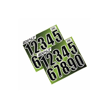 Exalt Loader number sticker sheet Black