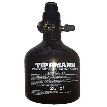 Tippmann 0.4L 200BAR Lyhyt Paineilmapullo + HP Reg