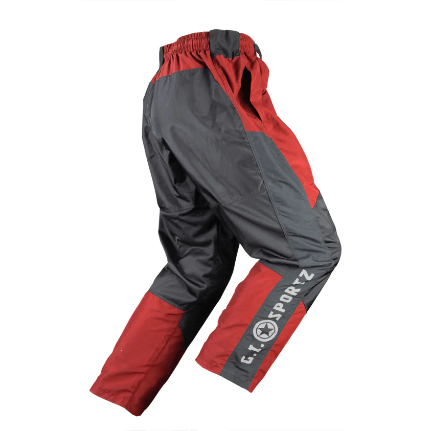 G.I. Sportz Grind Paintball Pants - Black/Red - XL