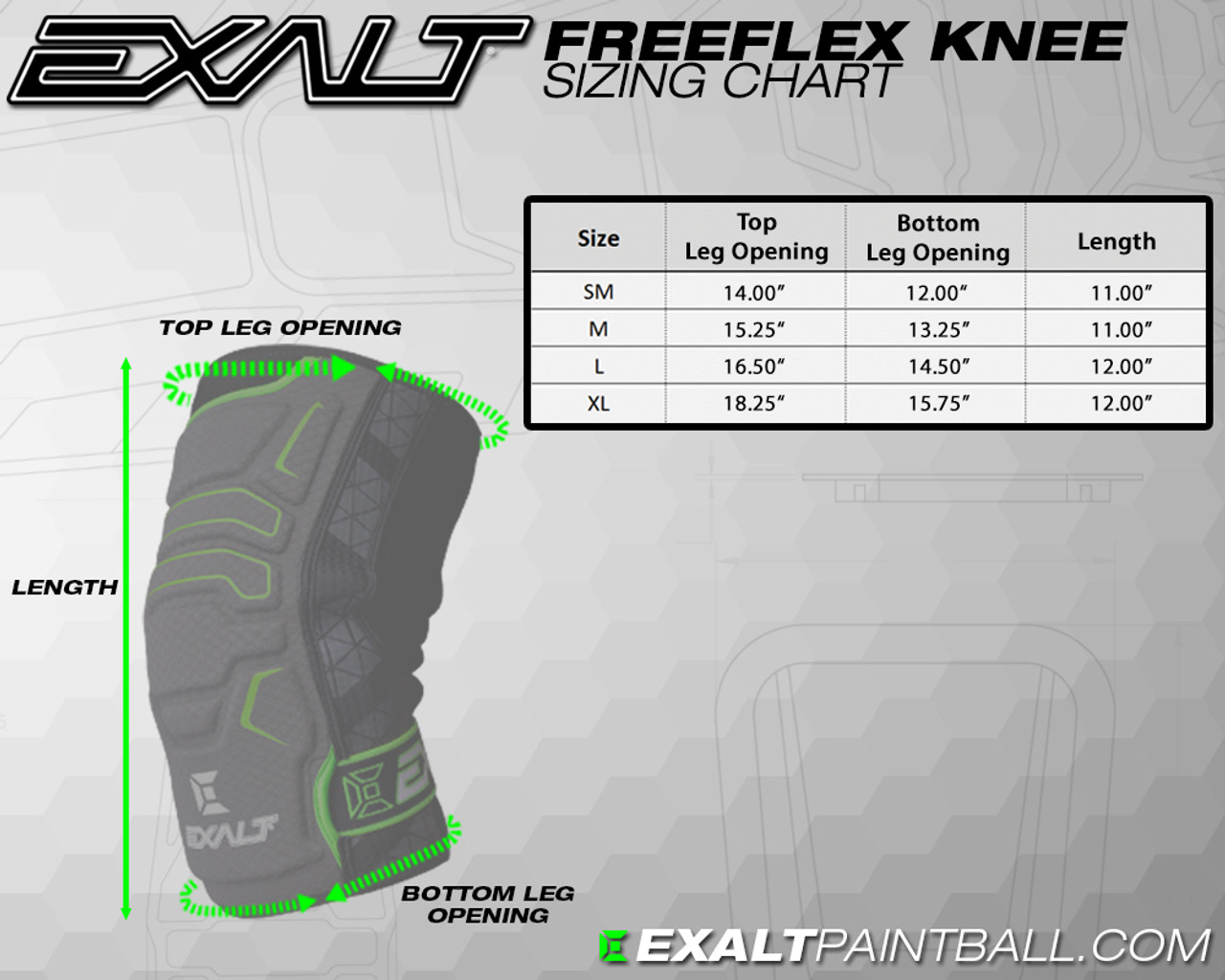 Exalt Polvisuojat FreeFlex - Musta - M