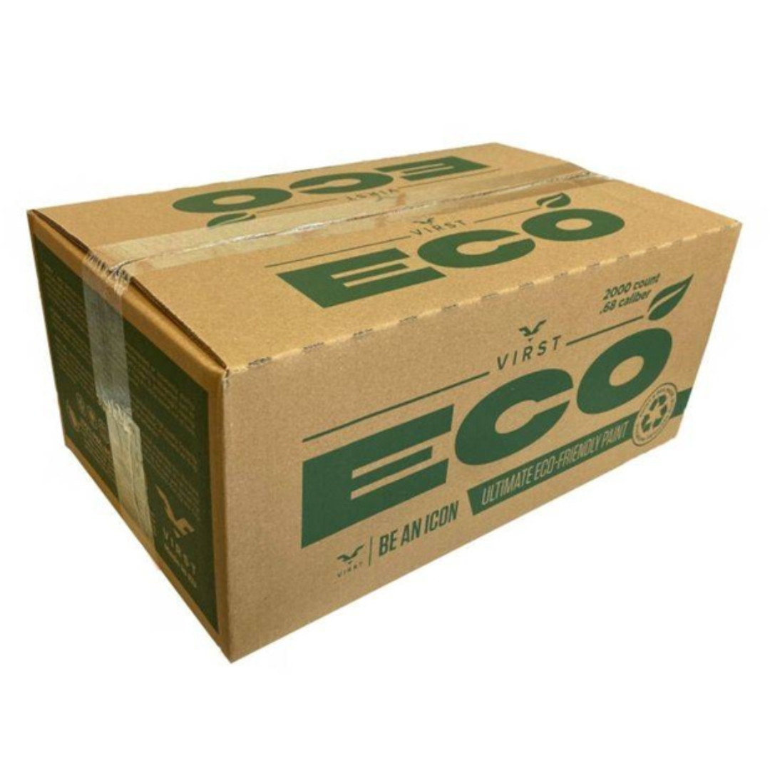 Virst ECO Värikuulat .68 Cal 2000 kpl - fern/lime-olive kuori ja keltainen maali