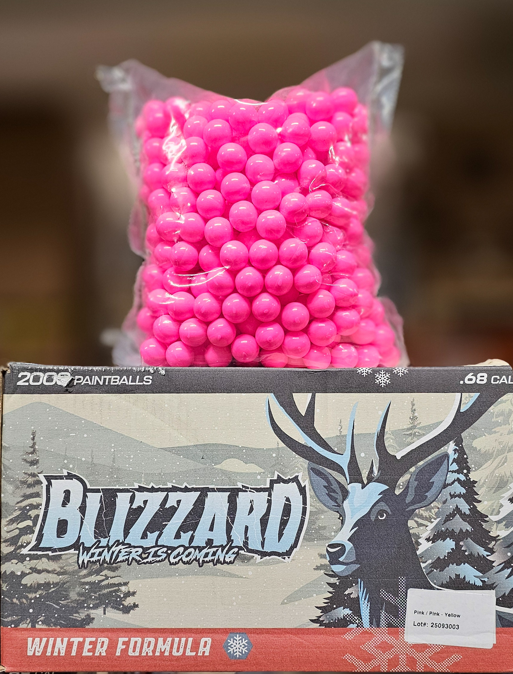 Blizzard Värikuulat .68 Cal 2000kpl - Seven, Pinkki/Keltainen