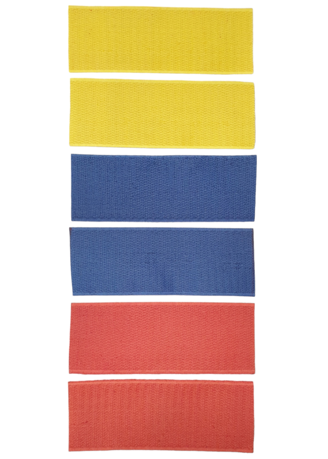 Colored Velcro Tags (3 Different Colors) 6 Pieces