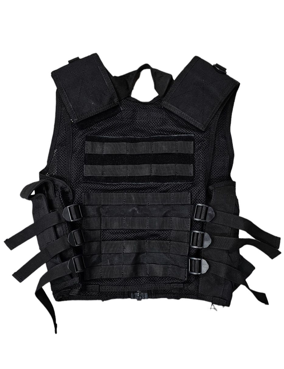 Cross Draw Tactical Vest, Black - USED