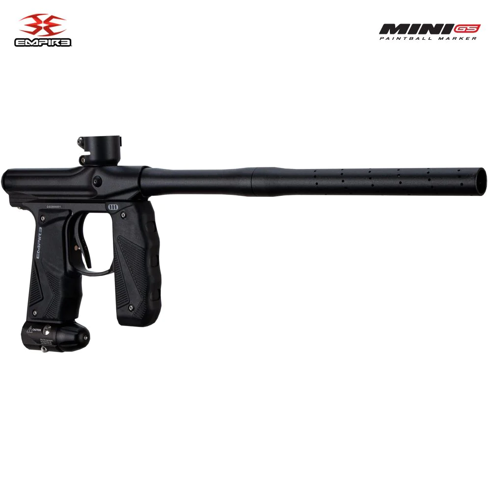 Empire Mini GS Paintball Gun - Dust Black 2-pc Barrel