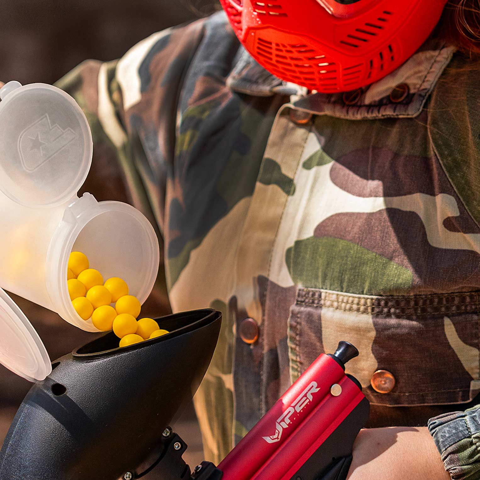 FIELD Pod w/ 100 Foam Balls .50cal Yellow