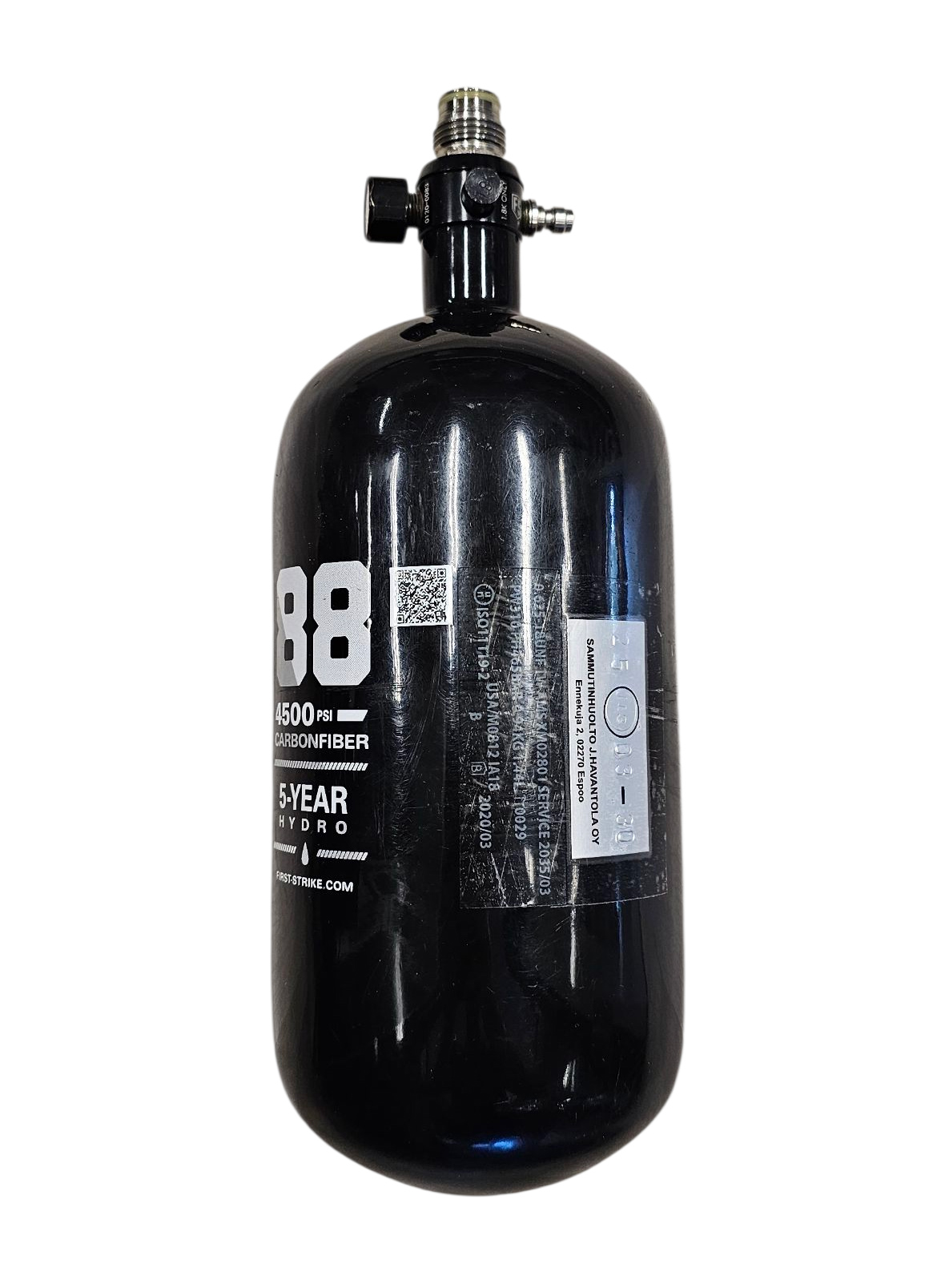 First Strike 88ci (1.44L)/4500 psi tank + Hero reg - KÄYTETTY