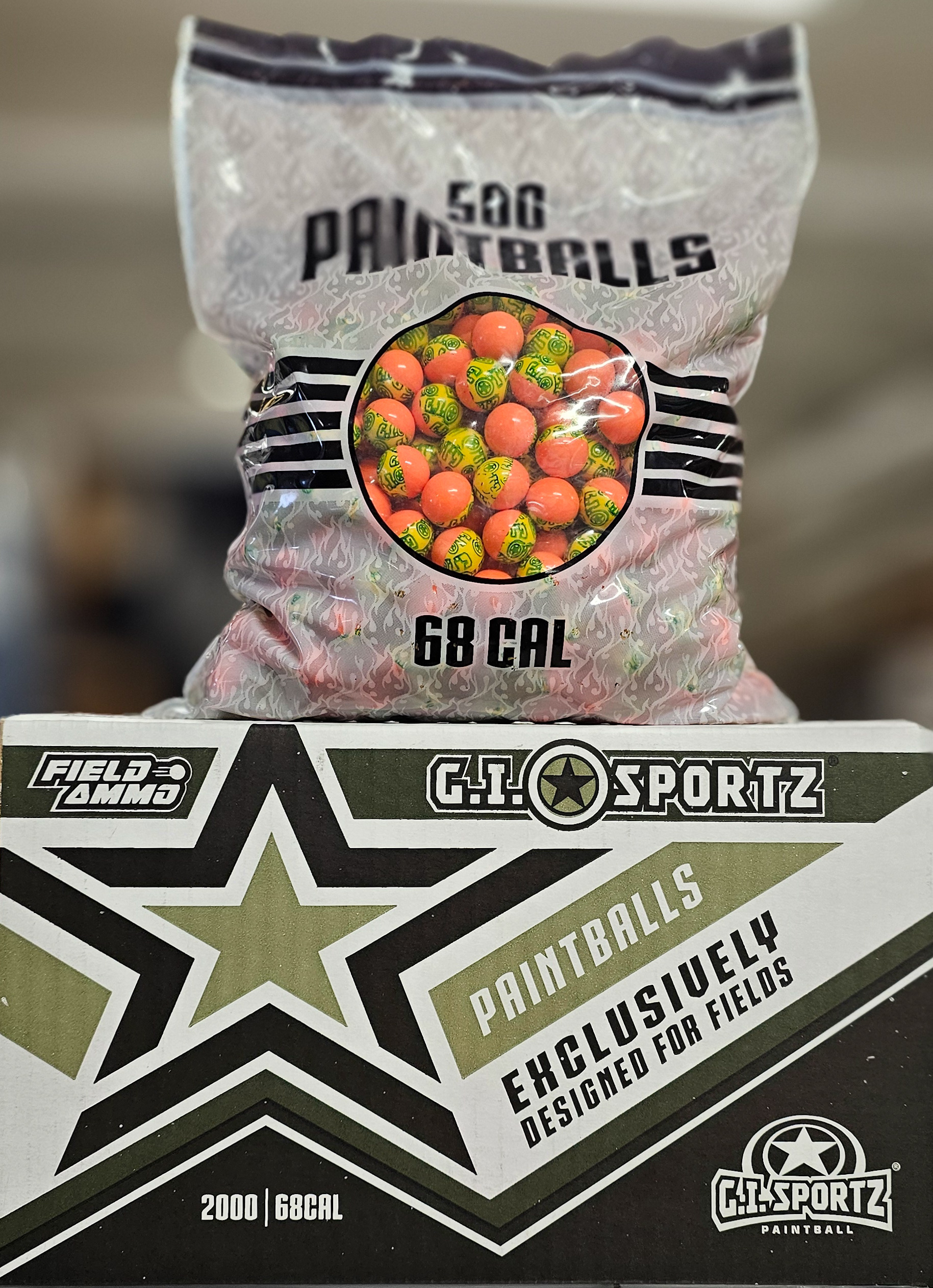 GI SPORTZ Field Paintballs 2000 kpl OE/YW - YW