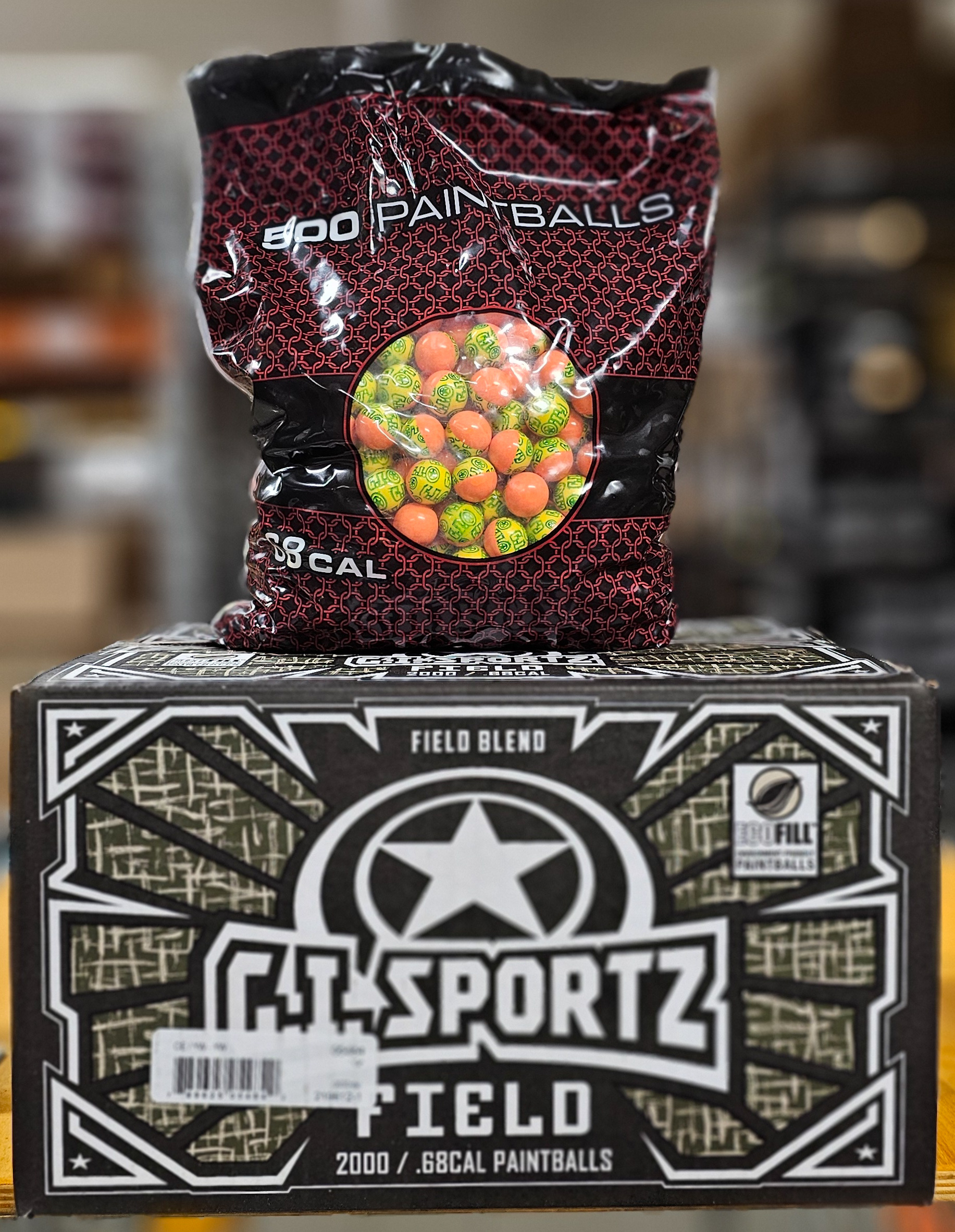GI SPORTZ Field Paintballs 2000 kpl OE/YW - YW