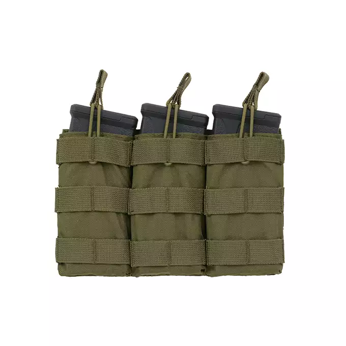Modular Open Top Triple Mag Pouch For 5.56 - Olive