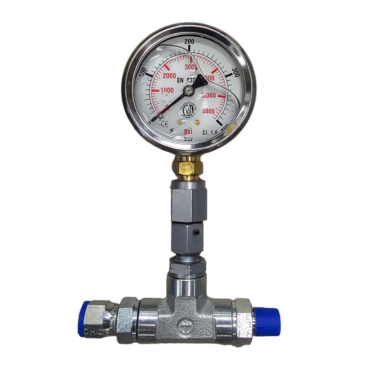 Pressure gauge for HP-hose