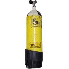 10L 300 bar Paineilmapullo + venttiili Leima 09/25 KÄYTETTY