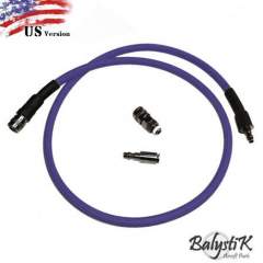 Balystik HPA SLP QD Air Hose and US Fittings, Purple