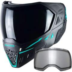 Empire EVS Thermal Paintball Goggles Mask - Black/Aqua Blue w Ninja & Clear Lens Empire EVS Thermal Paintball Goggles Mask - Black/Aqua Blue w Ninja & Clear Lens