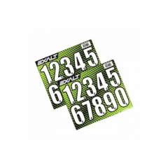 Exalt Loader number sticker sheet white