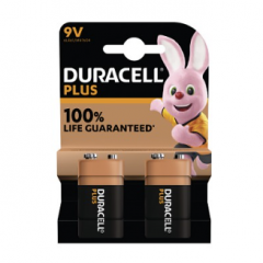 Duracell plus 9V exp.10/27 2-pack