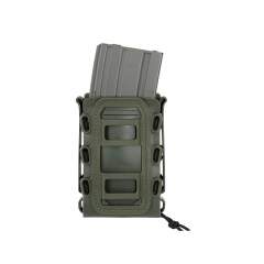 Soft Shell Rifle 5,56 Mag Pouch with MOLLE Clips - Olive [TMC]